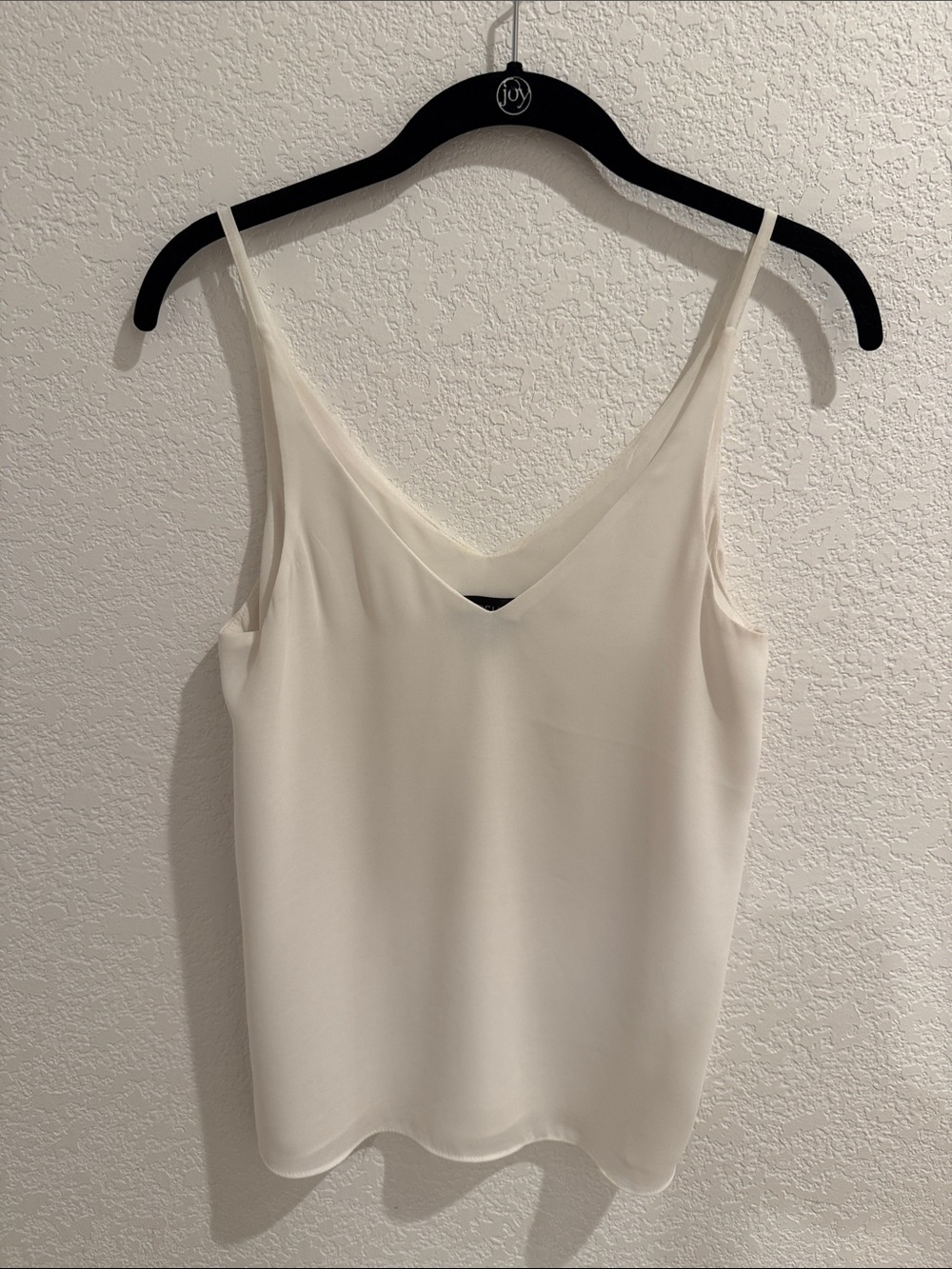 Topshop Cream V-Neck Slip Camisole